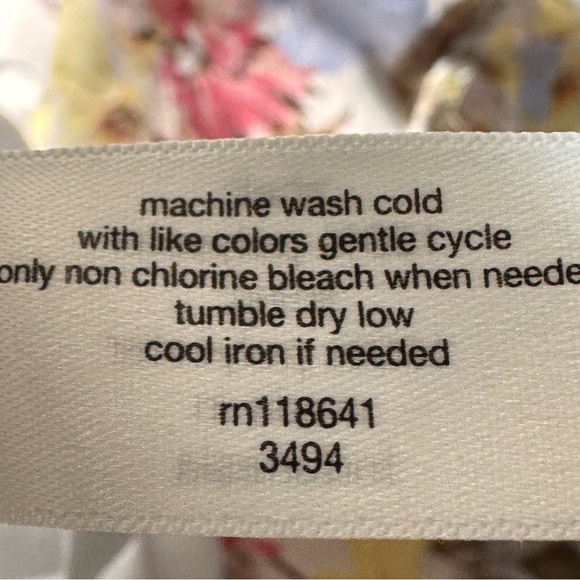 Lane Bryant Tie-Strap Tiered Floral Maxi Dress Pockets Size 22 Feminine - Picture 13 of 13